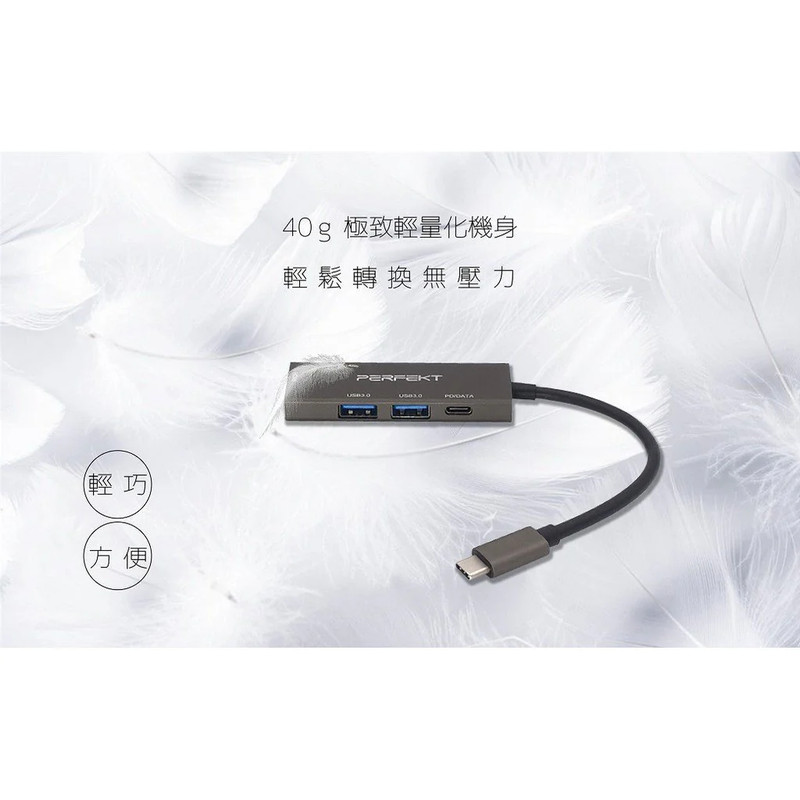 Perfekt USB-C Mini AV Adapter 4k - محول